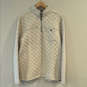Eddie Bauer Cream Zip Up Sweater